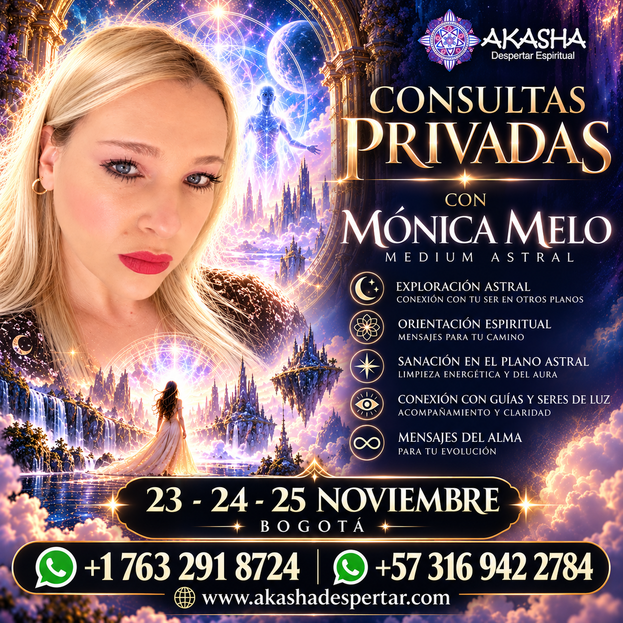 Cosmic Akasha Private Consultations Consultas Privadas Monica Melo - Imagen 1